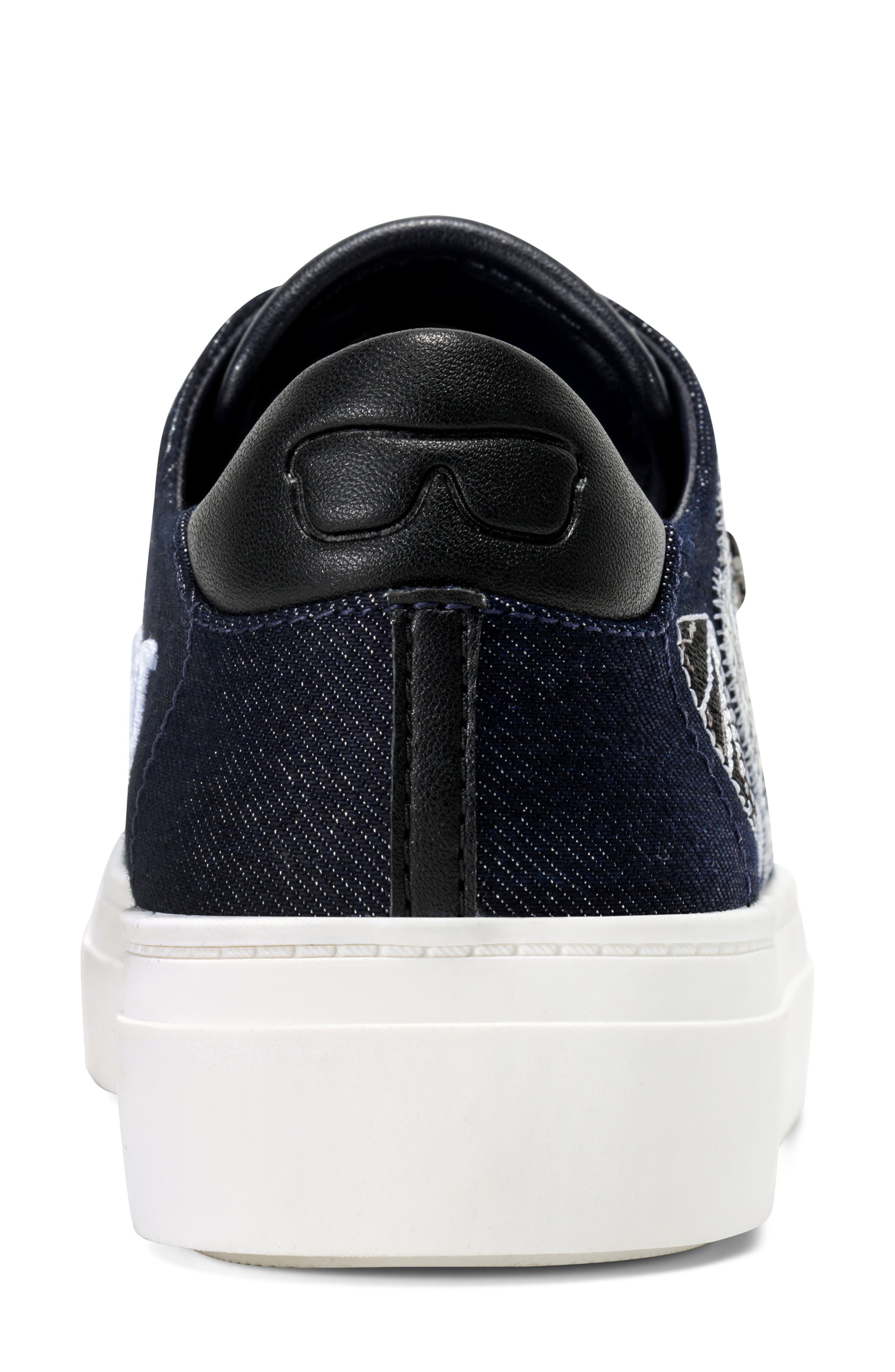 KARL LAGERFELD PARIS Cate Ikonic Sneaker, Alternate, color, Dark Navy/ Black