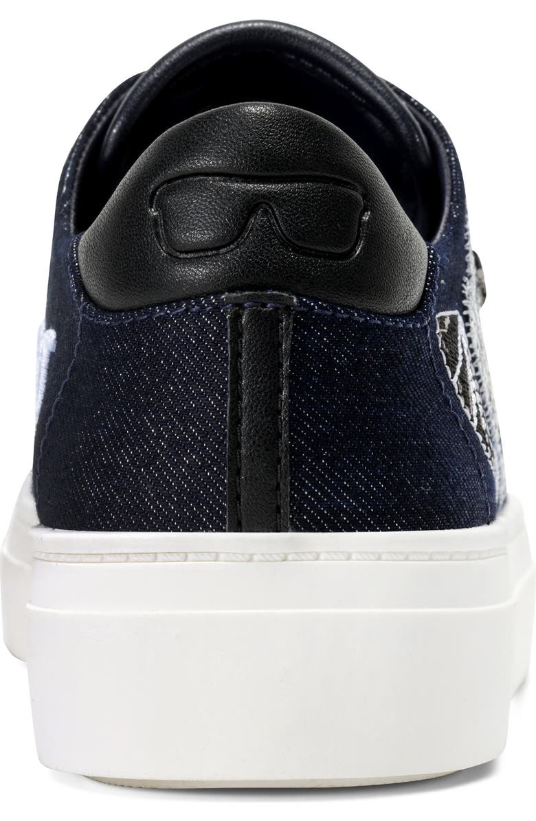 KARL LAGERFELD PARIS Cate Ikonic Sneaker, Alternate, color, Dark Navy/ Black