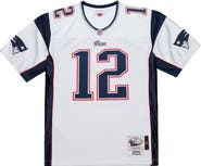 Mitchell & Ness Men's Mitchell & Ness Tom Brady White New England Patriots 2000 Big & Tall Legacy Replica Jersey