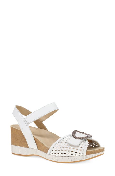 Stella Ankle Strap Platform Wedge Sandal (Women)