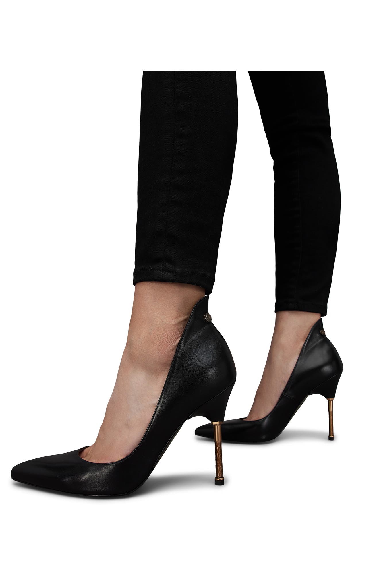 AllSaints Robin Pointed Toe Pump, Alternate, color, 