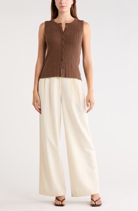 Variegated Rib Sweater Tank