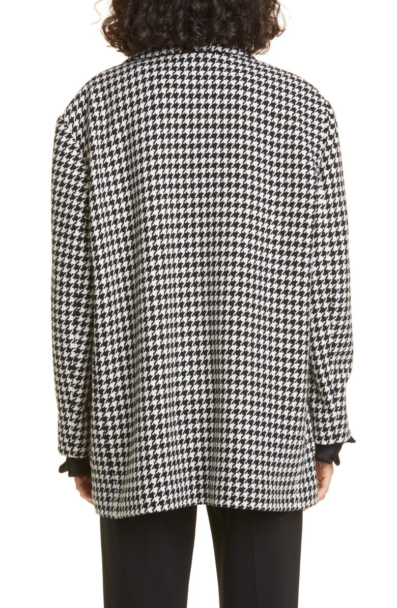 Max Mara Rosi Oversize Houndstooth Check Virgin Wool Jacket, Alternate, color,