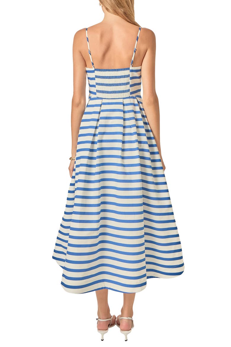 Stripe Sleeveless Maxi Dress, Alternate, color, OFF WHITE/ ROYAL BLUE