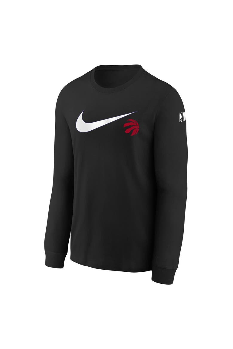Youth Nike Black Toronto Raptors Swoosh Long Sleeve T-Shirt, Alternate, color, Black