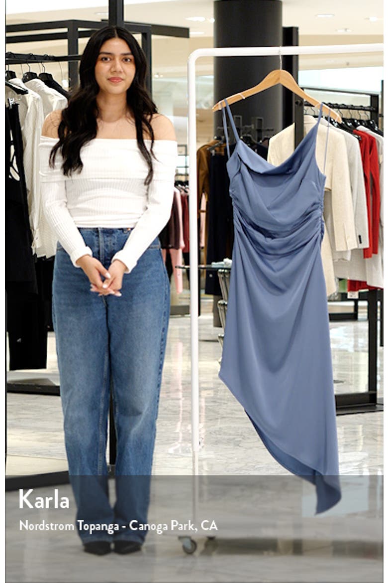 Mirie Asymmetric Satin Dress video