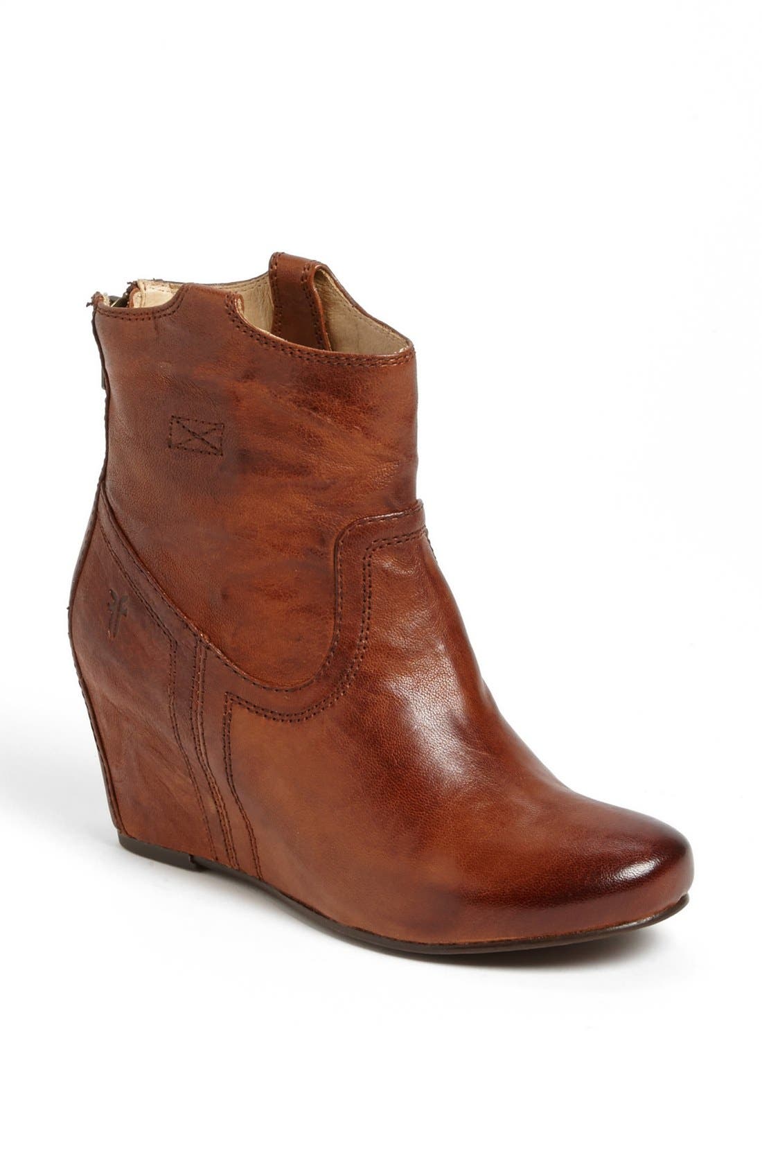 'Carson' Wedge' Bootie, Main, color, COGNAC