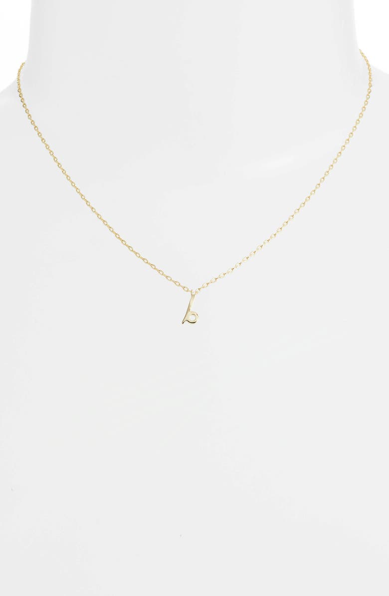 Kate Spade New York kate spade one in a million initial pendant necklace, Alternate, color, 