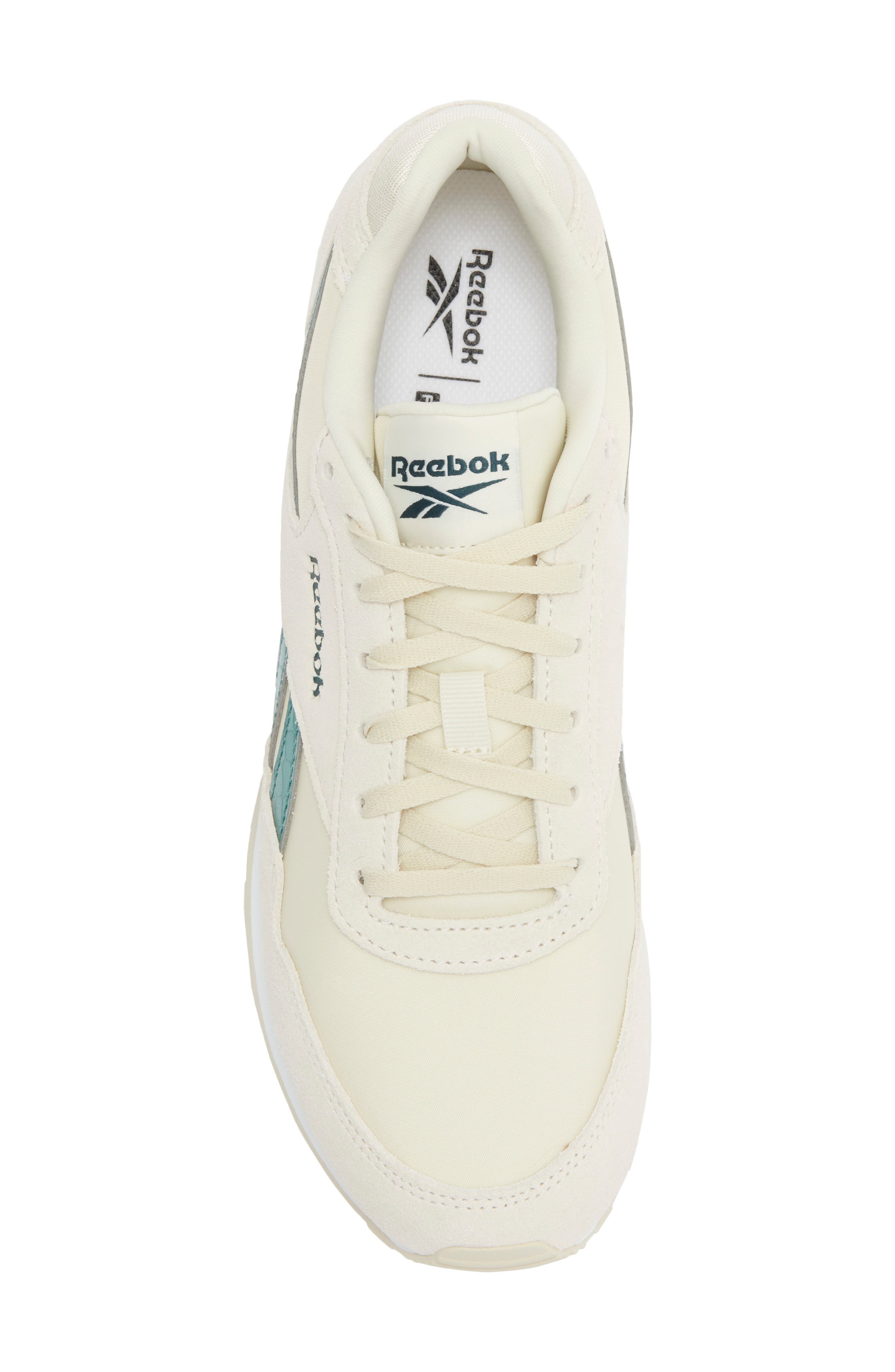 Reebok Glide Sneaker, Alternate, color, Alabaster/Metalgreen/Ftwrwhite