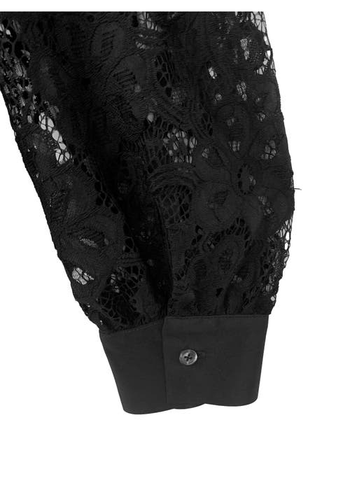 Baacal Lorena Lace Blouse In Black