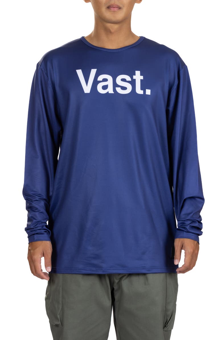 VAST Aqua Terra Team Long Sleeve Performance Graphic T-Shirt, Main, color, 