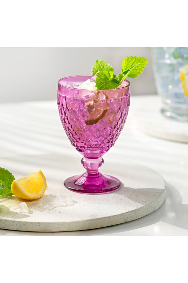 Boston Water Goblet Set of 4, Alternate, color, berry