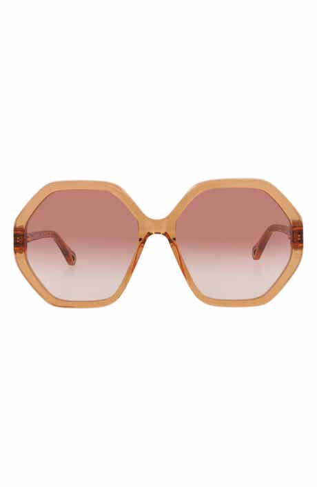 Chloé 58mm Geometric Sunglasses
