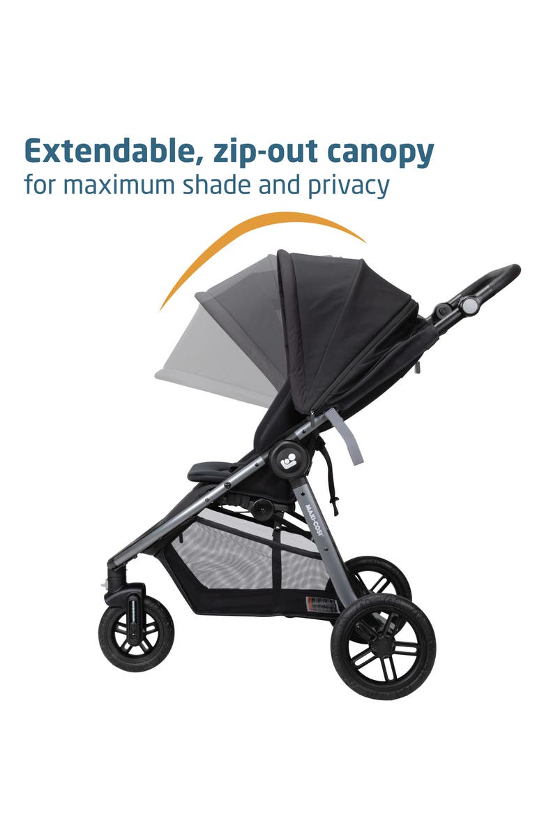 Maxi-Cosi<sup>®</sup> Gia XP Luxe 3-Wheel Stroller & Mico Luxe Infant Car Seat Travel System, Alternate, color, Midnight Black