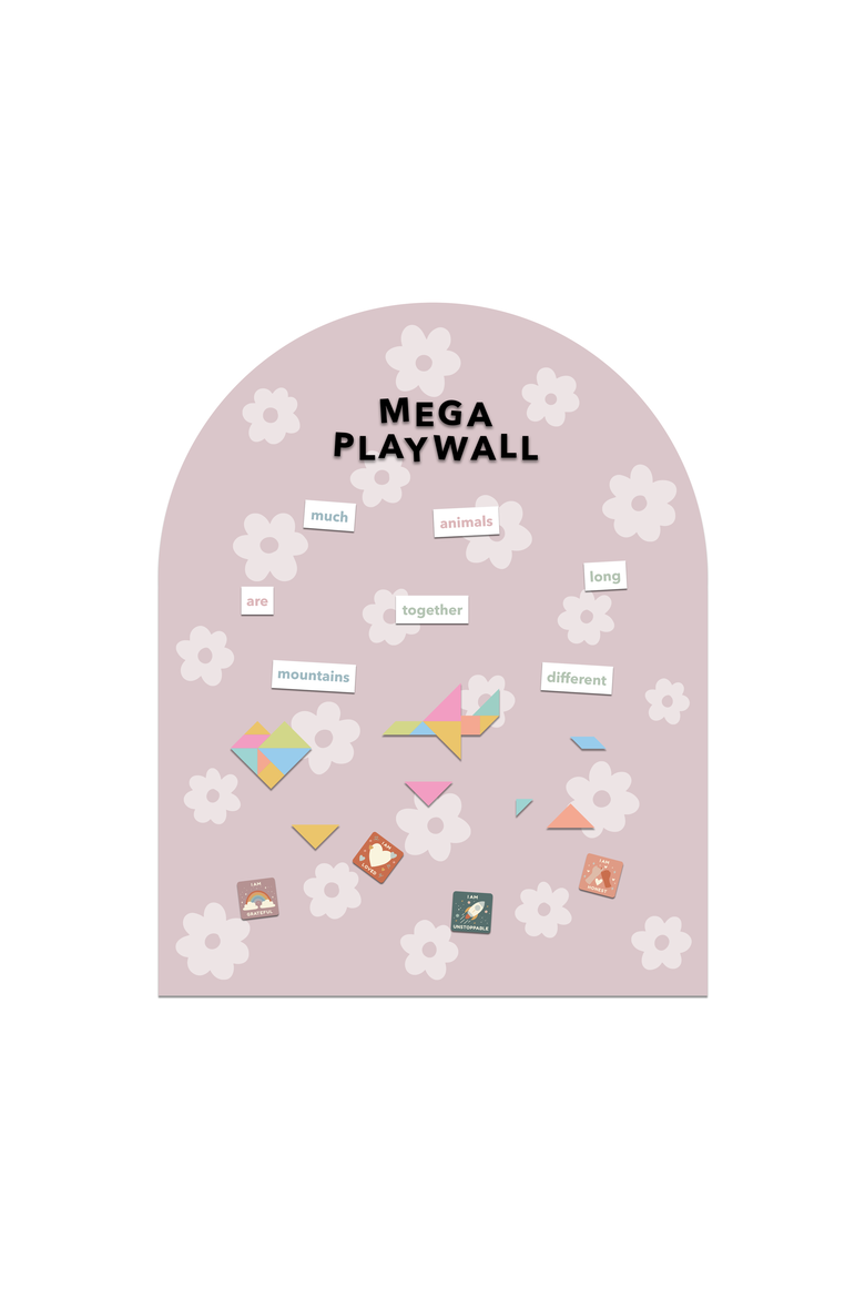 MEGA Magic Playwall Arch Magnetic Wall Decal, Main, color, Daisy