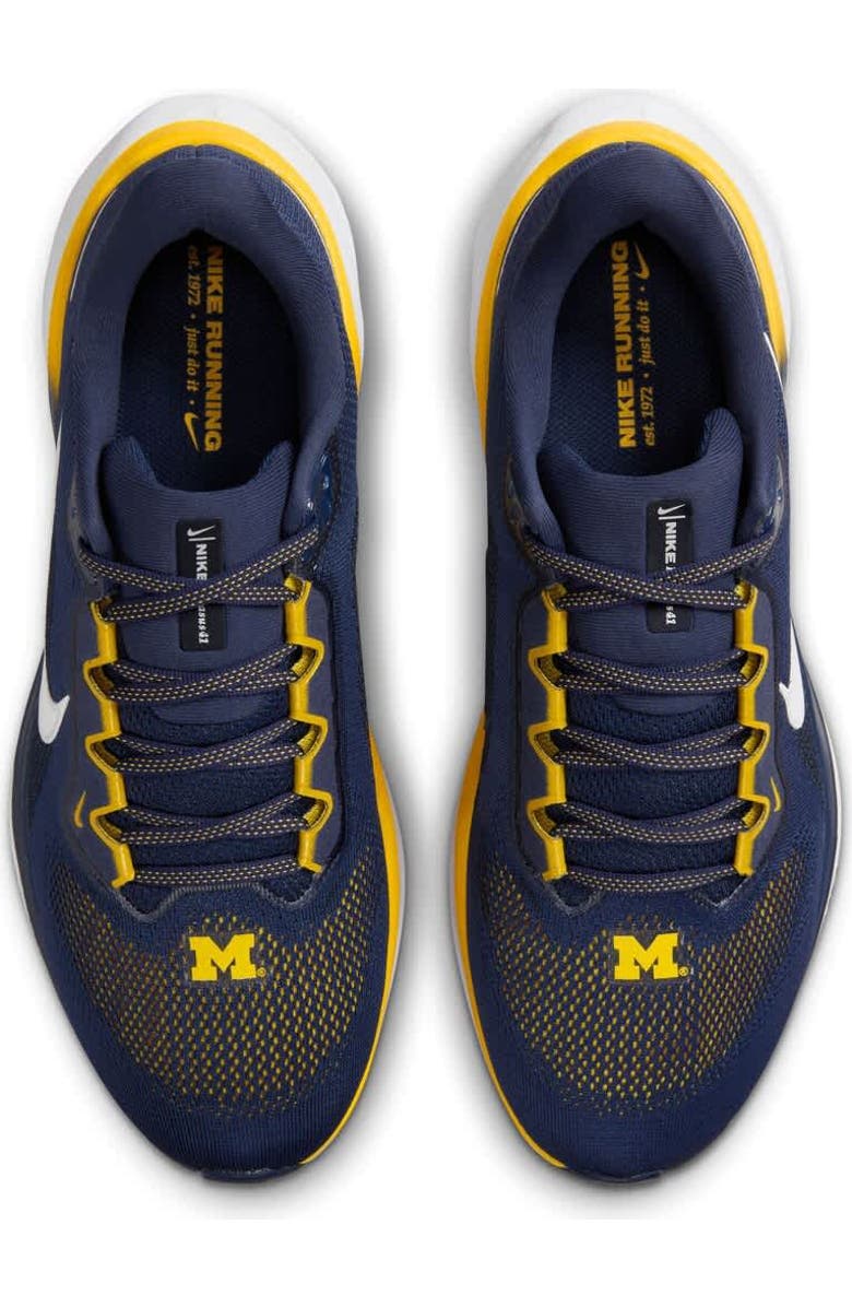 Nike Unisex Nike Navy Michigan Wolverines Zoom Pegasus 41 Running Shoes, Alternate, color,