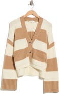 FRAME Striped Cardigan