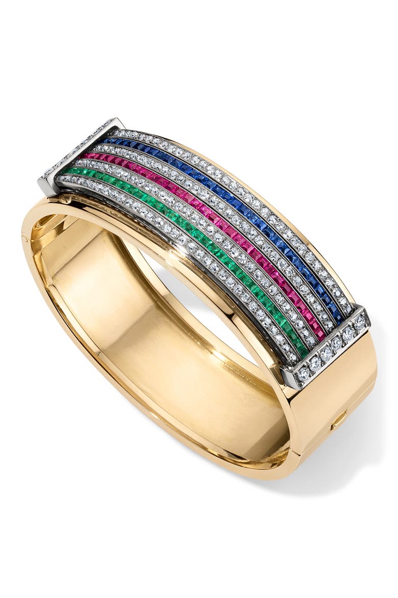 Reconceived 14k Gold Diamond & Gemstone Bracelet, Alternate, color, 18K YELLOW GOLD
