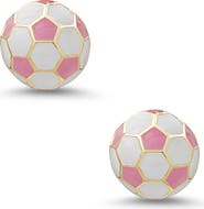 Lily Nily Kids' 3D Soccer Ball Stud Earrings