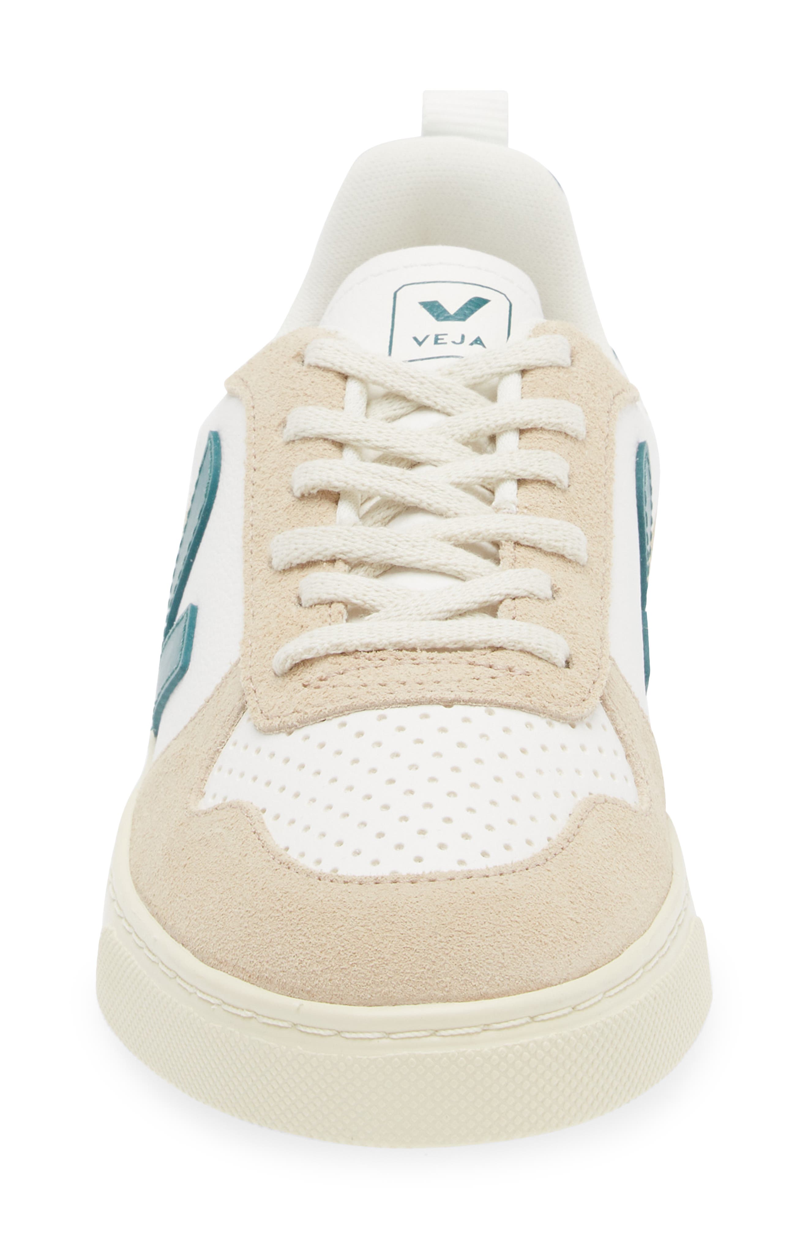Veja Kids' Small V-10 Sneaker, Alternate, color, Extra-White Brittany Almond