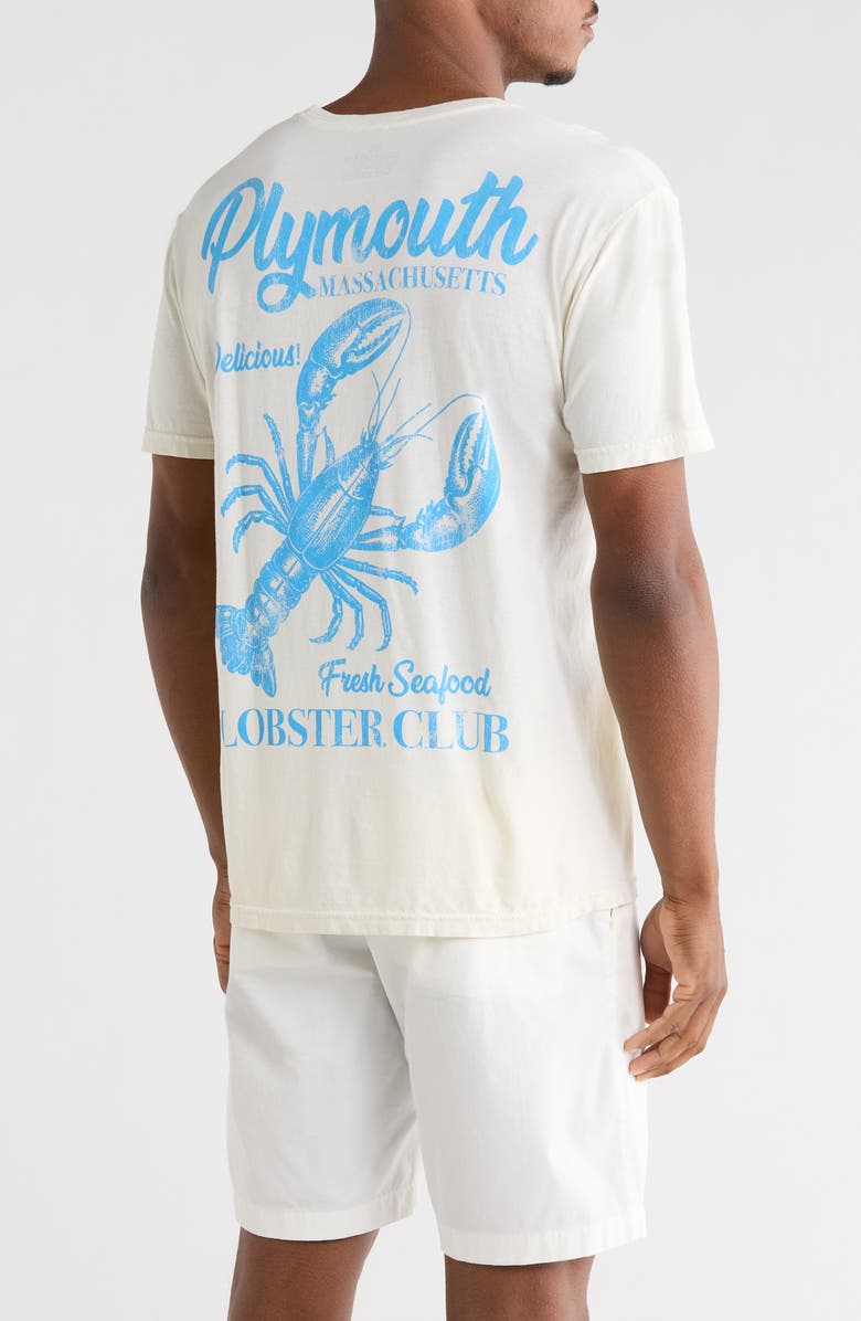 Goodie Two Sleeves Plymouth Lobster Club Graphic T-Shirt, Alternate, color, Whisper White
