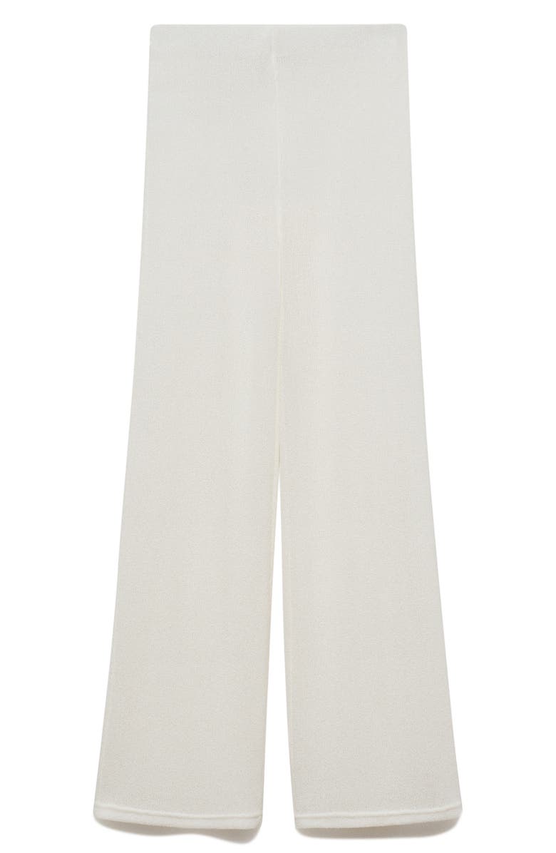 MANGO Knit Straight Leg Pants, Alternate, color, 