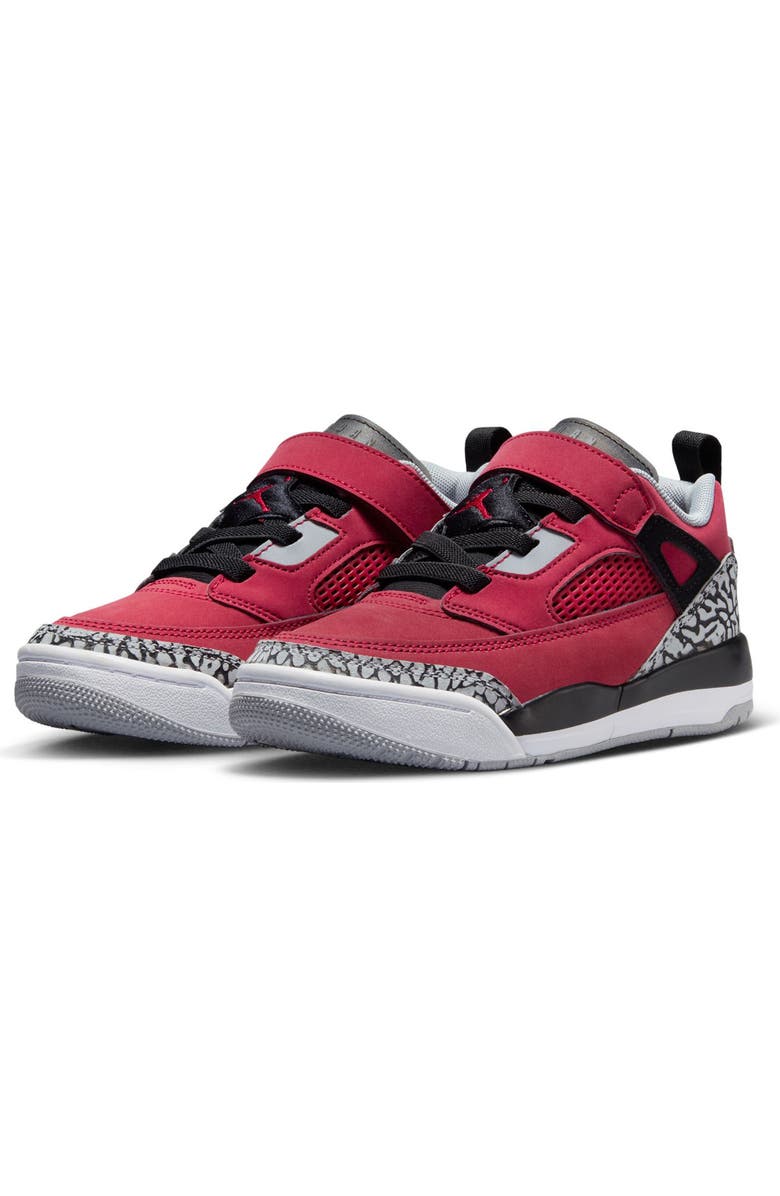 Jordan Kids' Spizike Low Sneaker, Main, color, Gym Red/ Black/ Wolf Grey