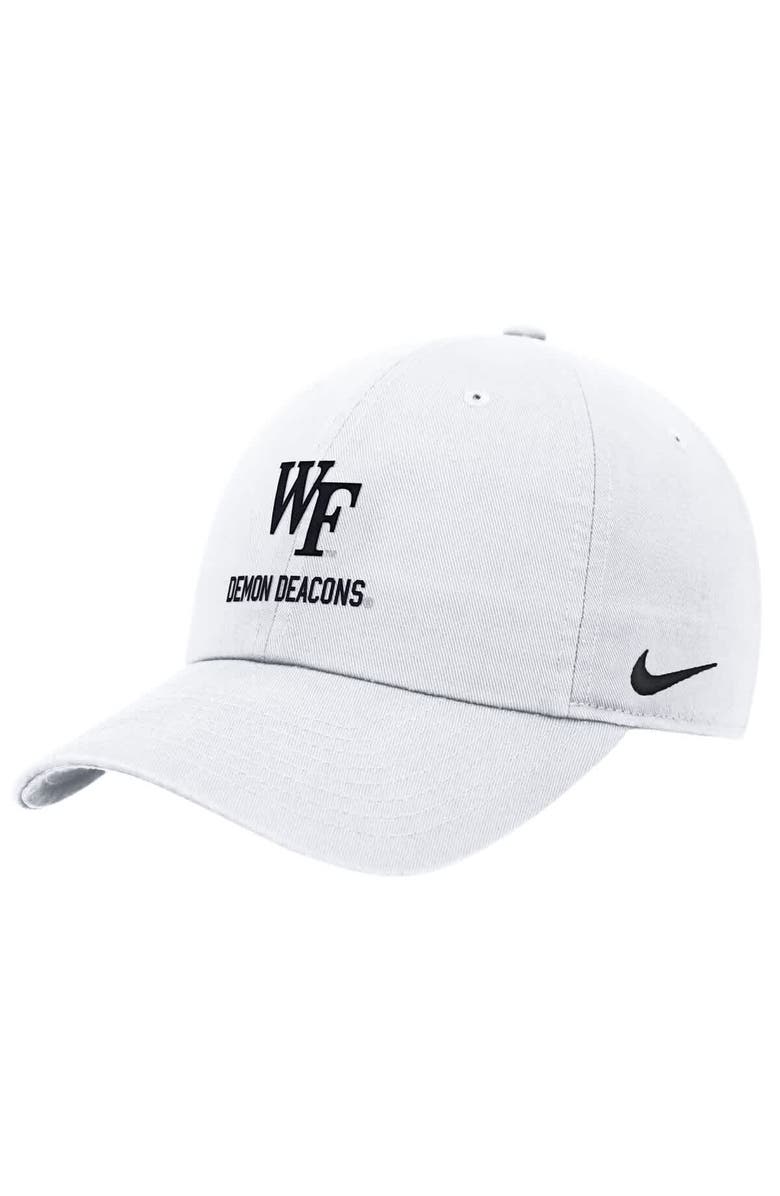 Nike Men's Nike White Wake Forest Demon Deacons 2025 On-Field Club Adjustable Hat, Alternate, color, White