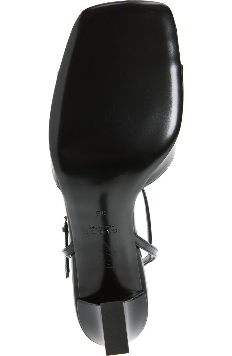 Gucci Signora Horsebit Sandal, Alternate, color, Nero