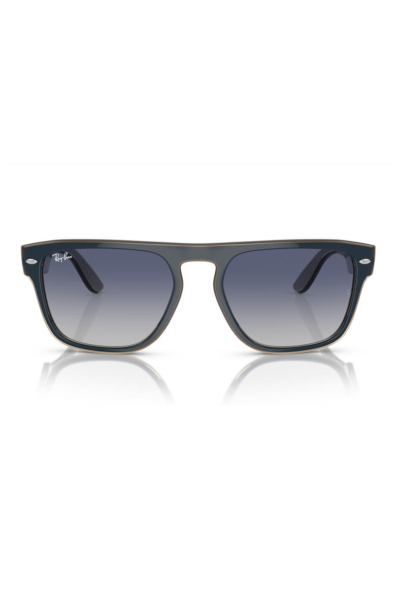 57mm Gradient Square Sunglasses, Main, color, GREY GRADIENT
