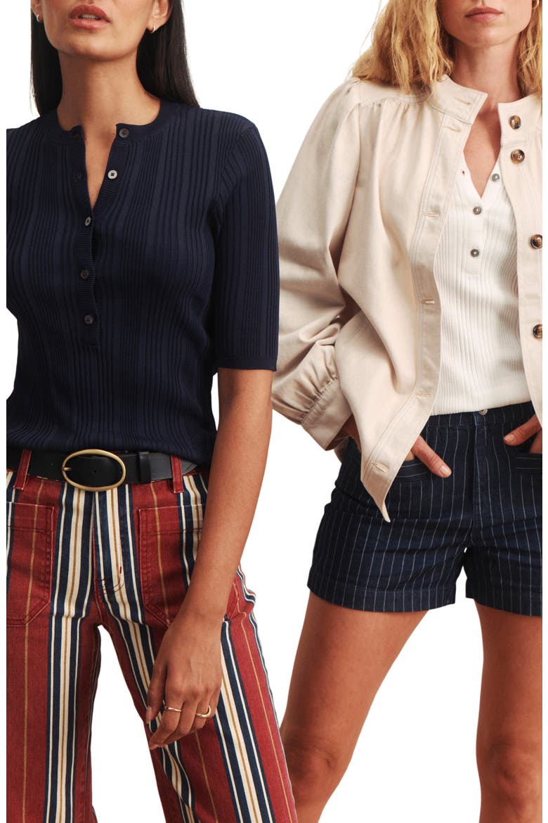 Air Of Ease Rib Top, Alternate, color, NAVY BLUE