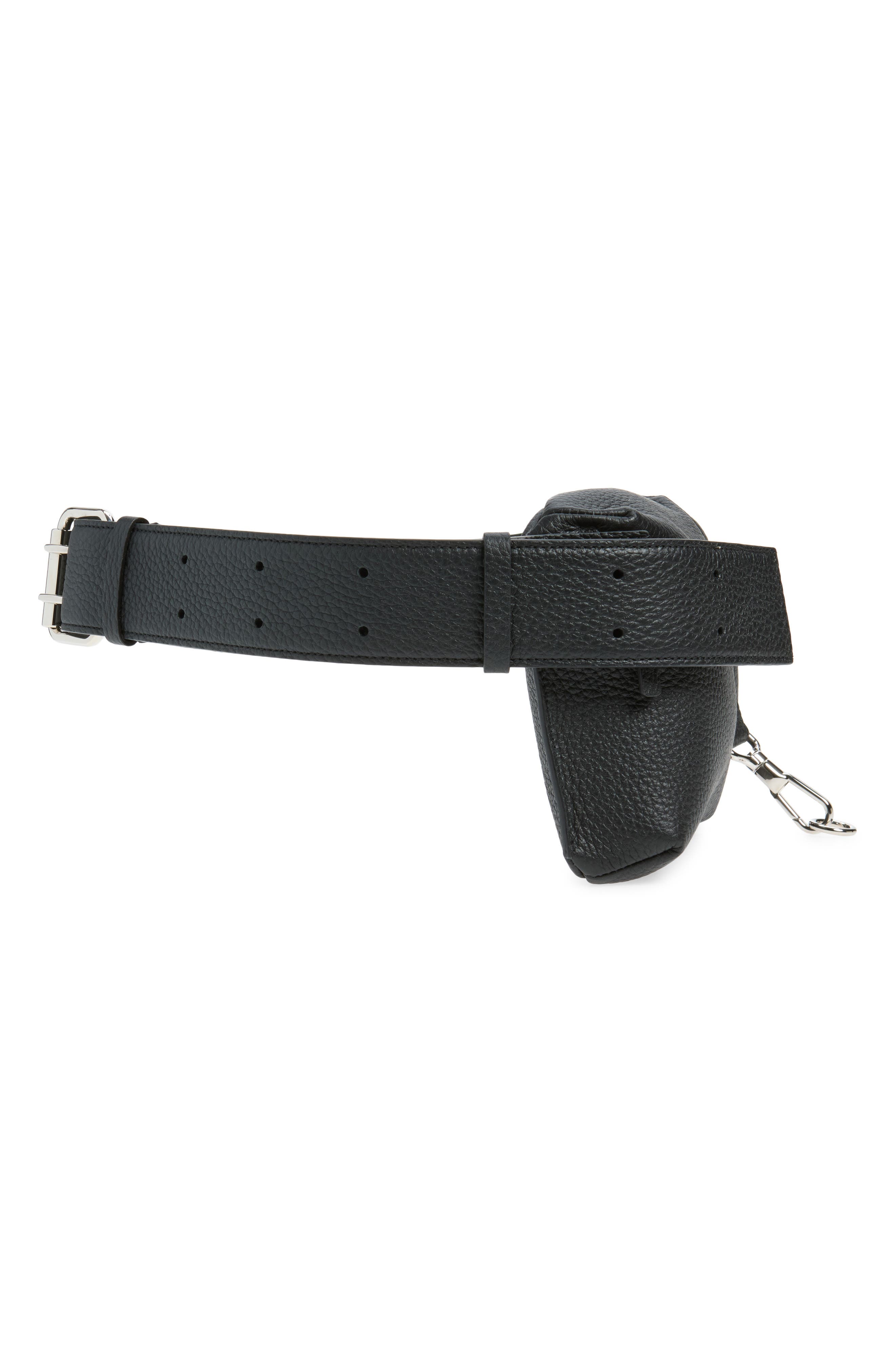 Fold Belt Bag, Alternate, color, BLACK