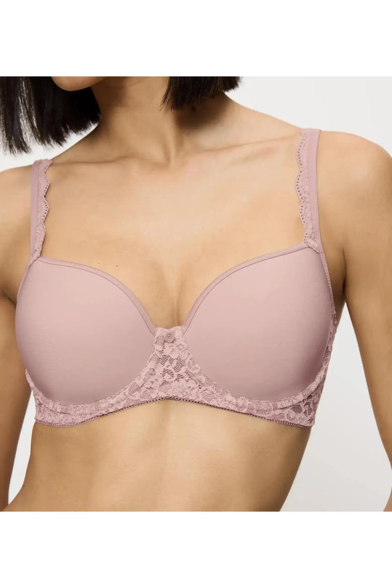 Amourette Seamless Spacer T-Shirt Bra, Alternate, color, Mauve Rose