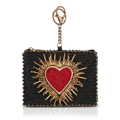 Mary Frances Accessories Affection Coin Purse In Black/gold