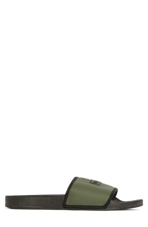 Barbour Cresswell Slide Sandal In Uniform Green