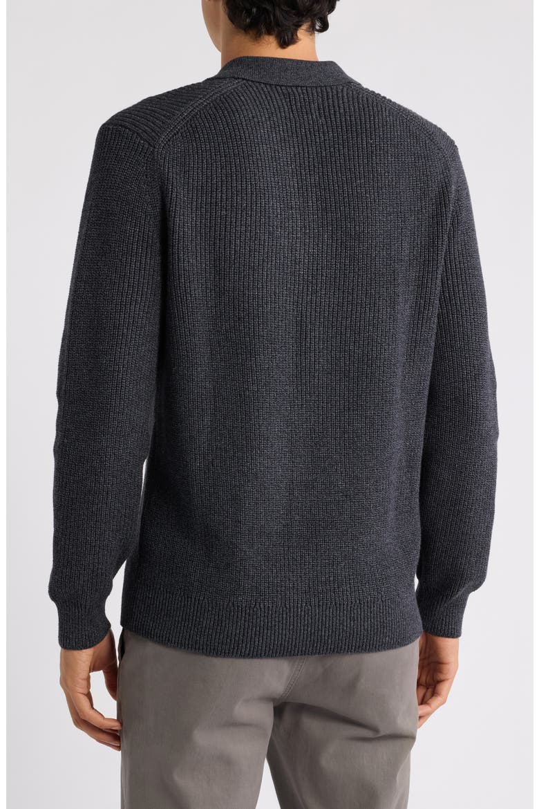 Bolinas Johnny Collar Sweater Polo, Alternate, color, CHARCOAL HEATHER