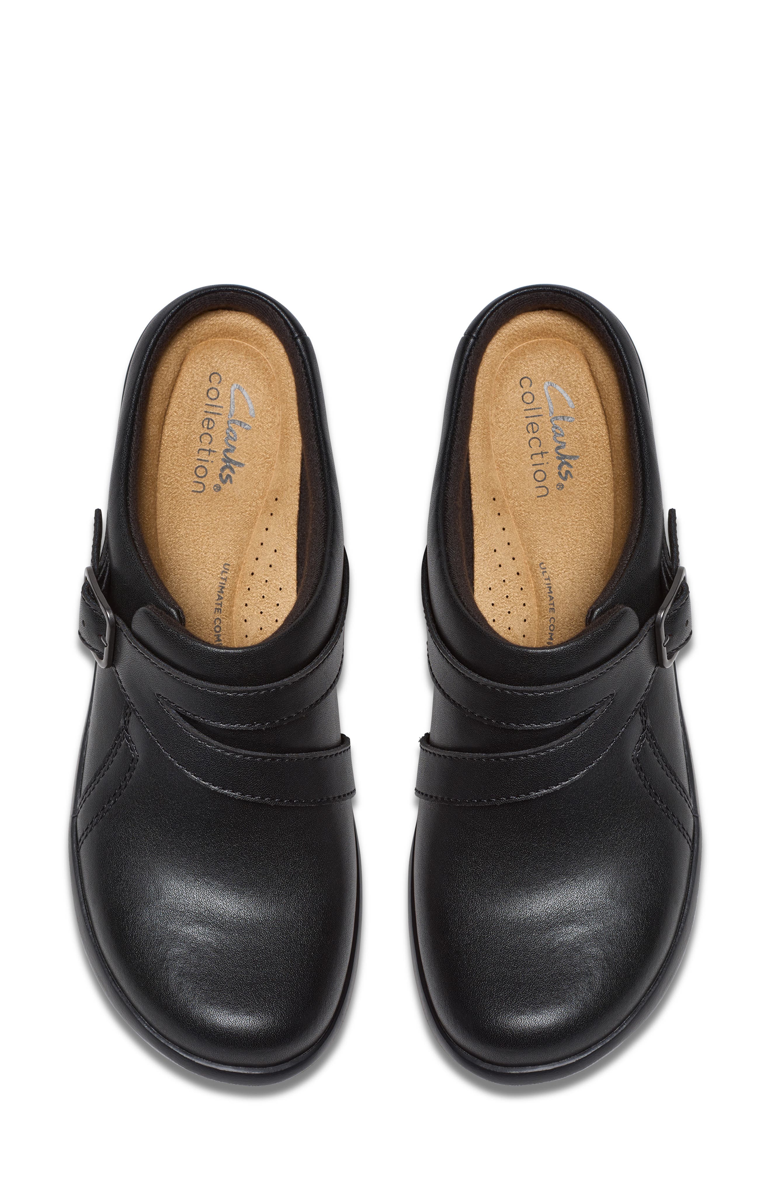 Clarks<sup>®</sup> Angie Bradley Clog - Wide Width Available, Alternate, color, Black Leather