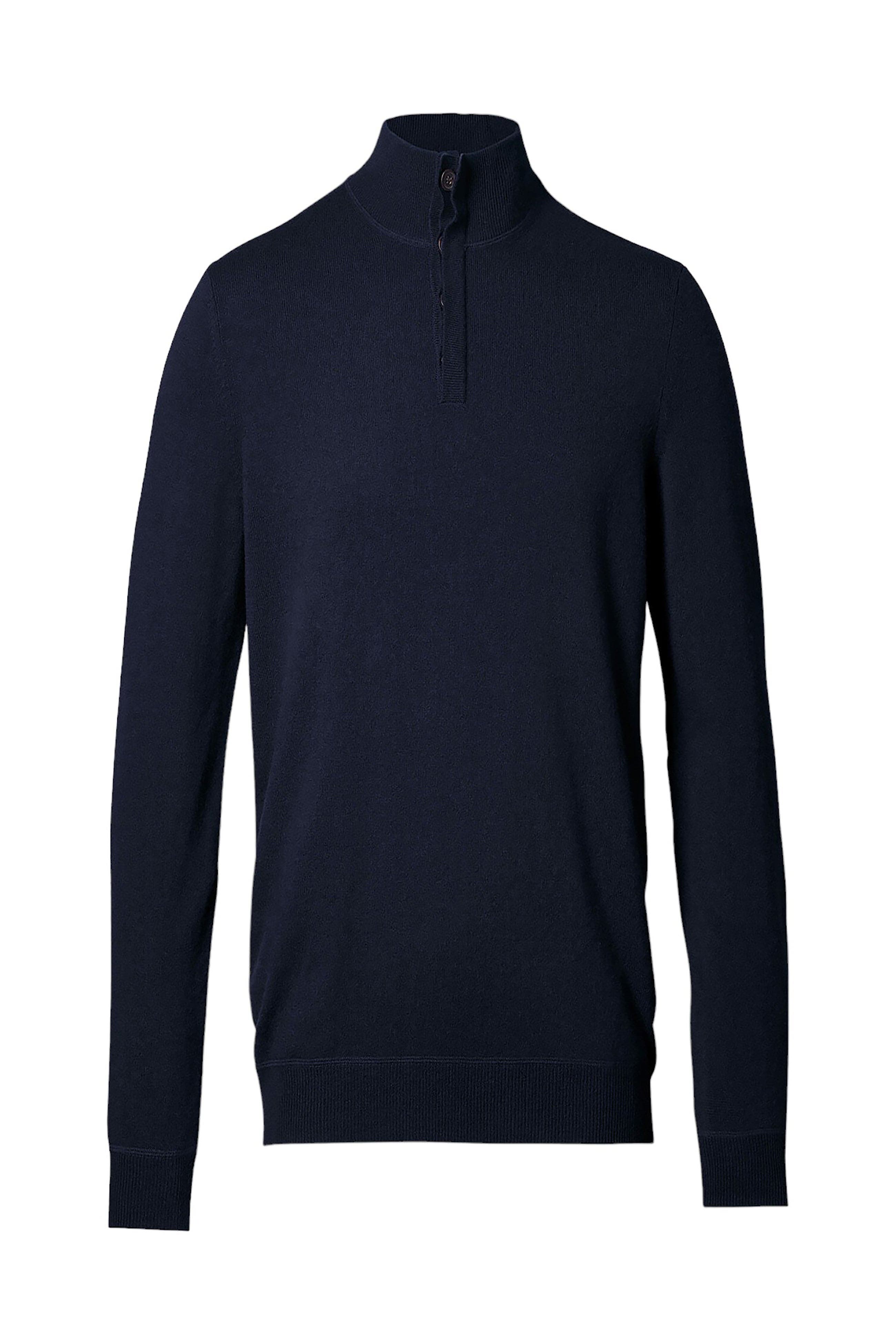 Merino/Cashmere Button Neck - image 4