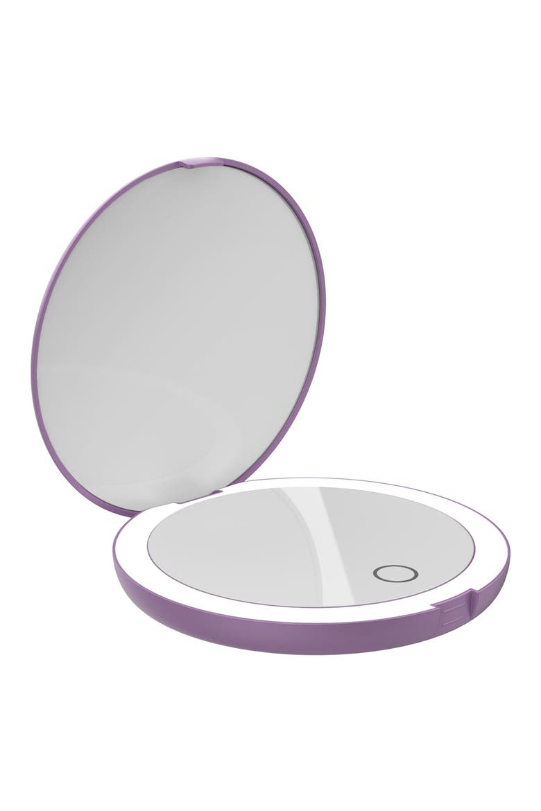 COMPACT Mirror | 7X Magnified Rechargeable LED Makeup Mirror, Main, color, Lavender