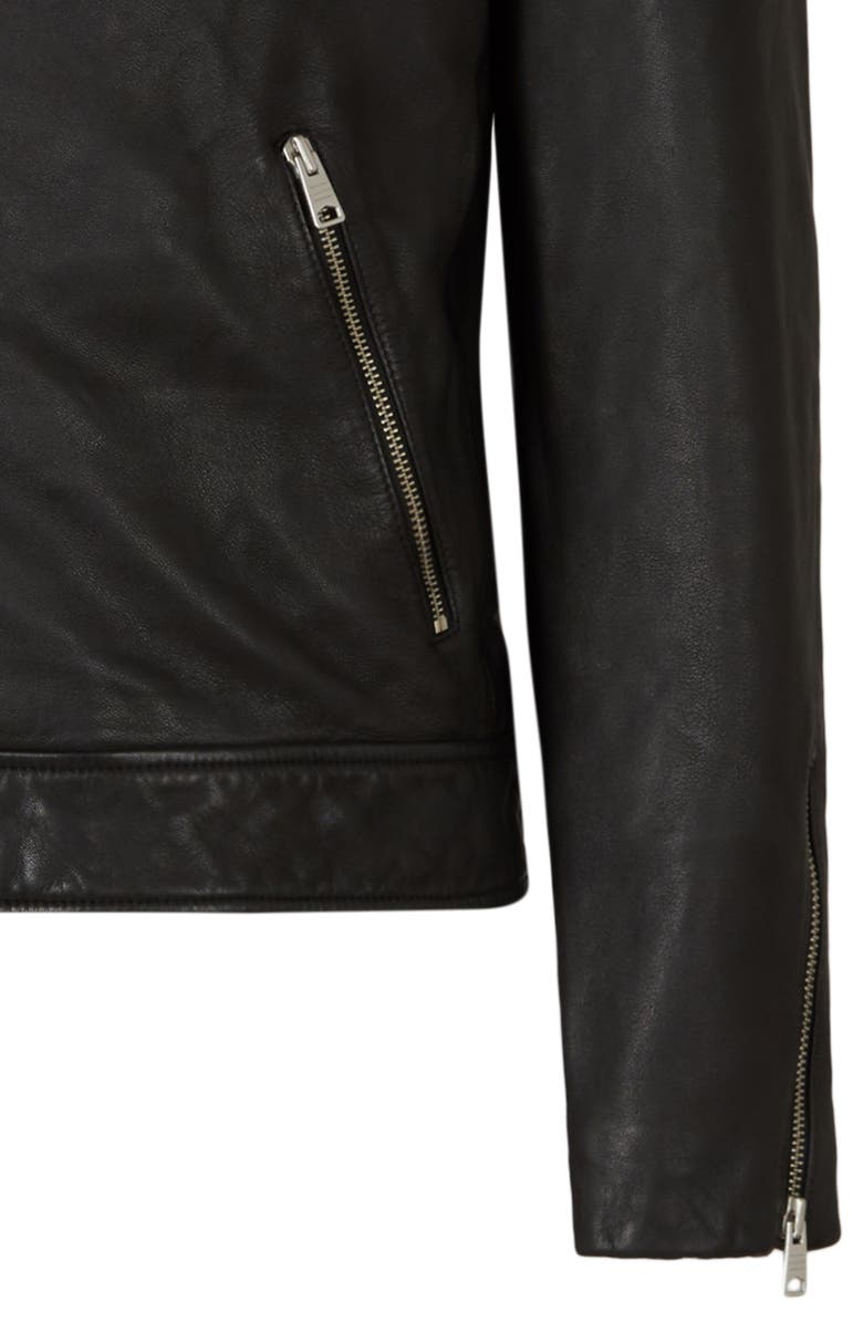 AllSaints Tyson Leather Biker Jacket, Alternate, color, 