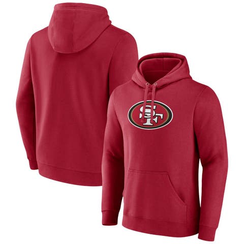 Men's Fanatics Branded Scarlet San Francisco 49ers Primary Logo Fleece Pullover Hoodie