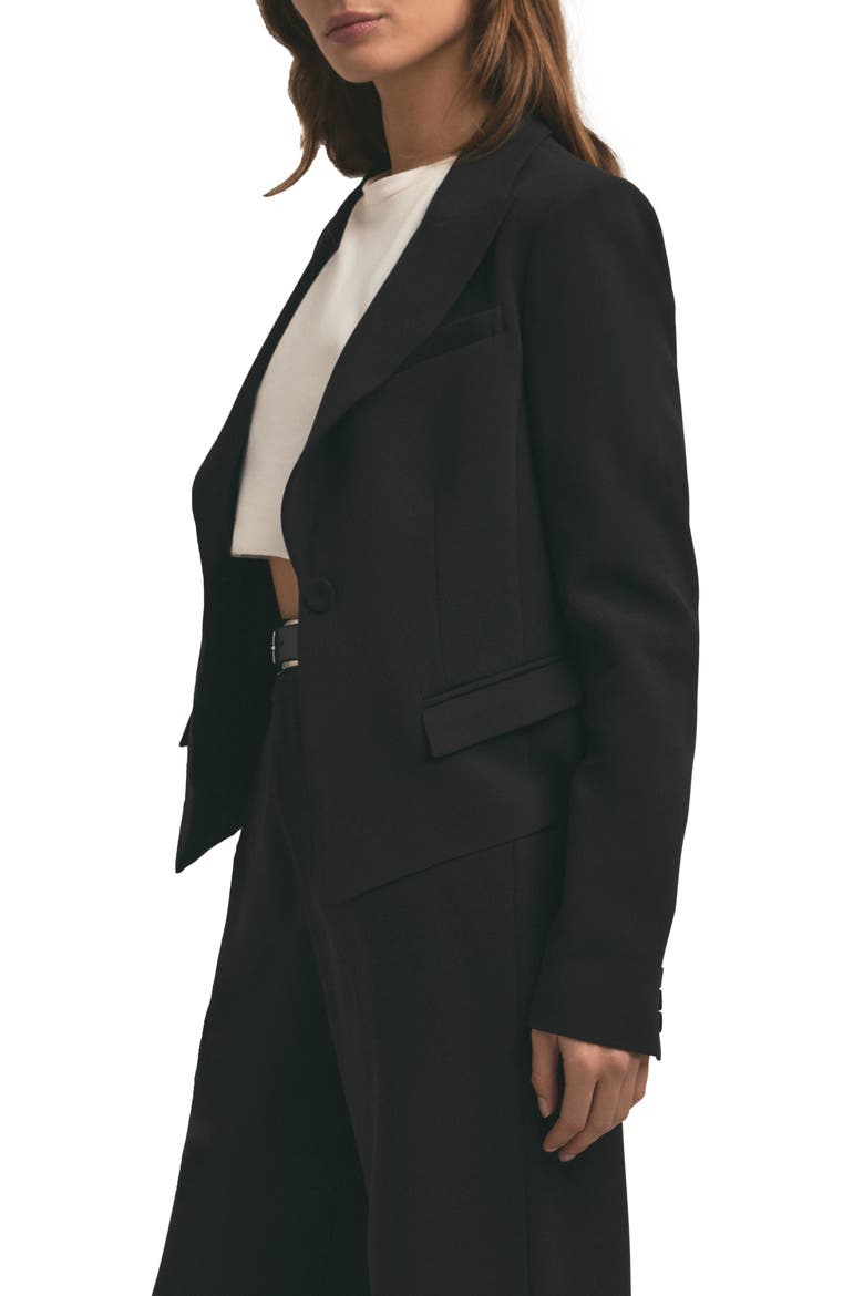 The Short Favorite Blazer, Alternate, color, BLACK