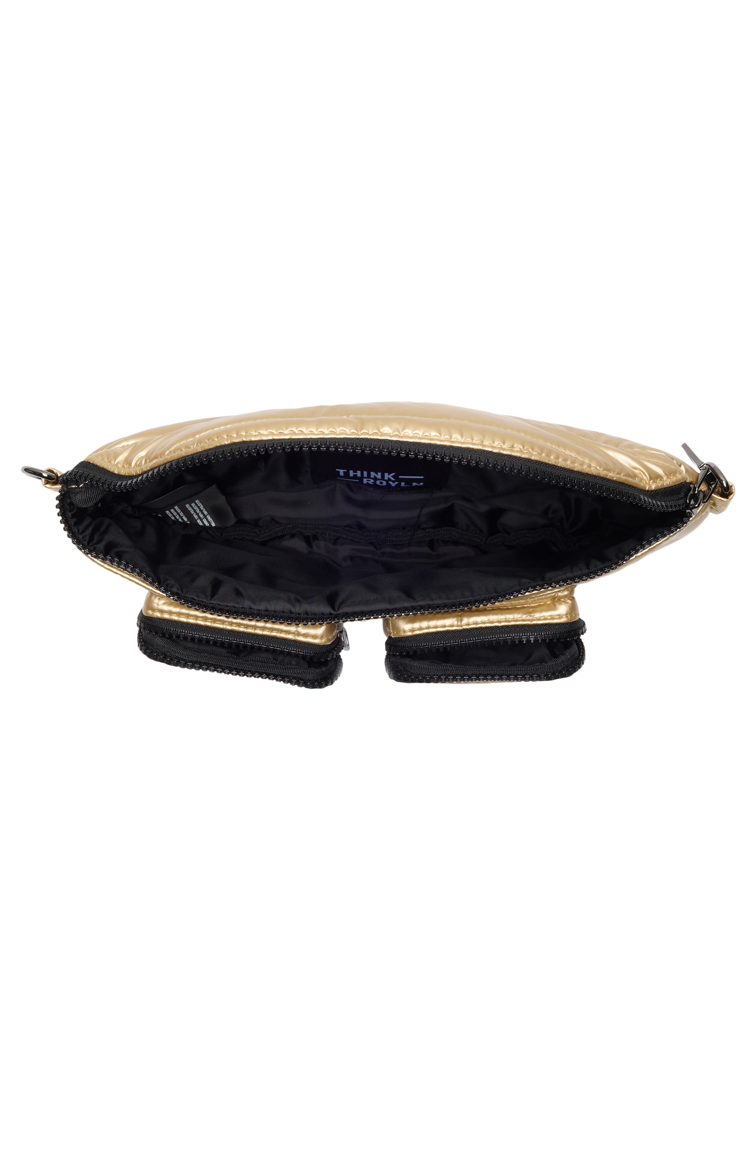 Double Down Crossbody Bag, Alternate, color, PEARL MINERAL GOLD
