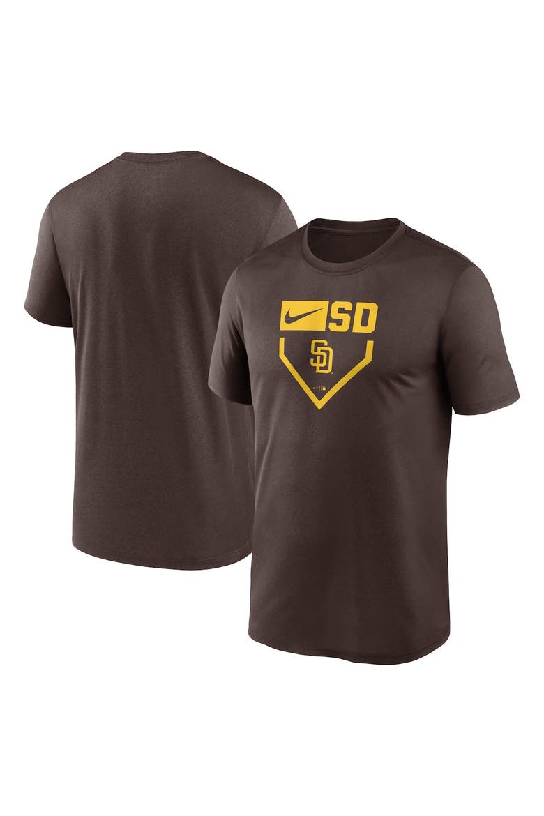 Men's Nike Brown San Diego Padres Home Plate Icon Legend Performance T-Shirt, Main, color, Brown