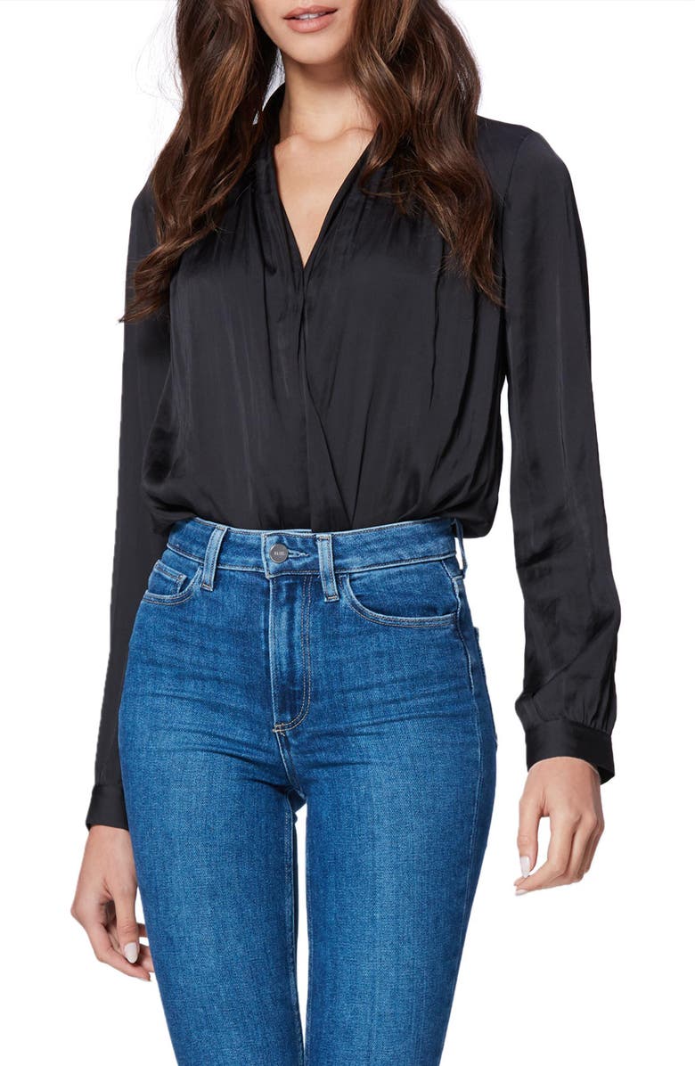 PAIGE Sevilla Surplice Bodysuit, Main, color, 