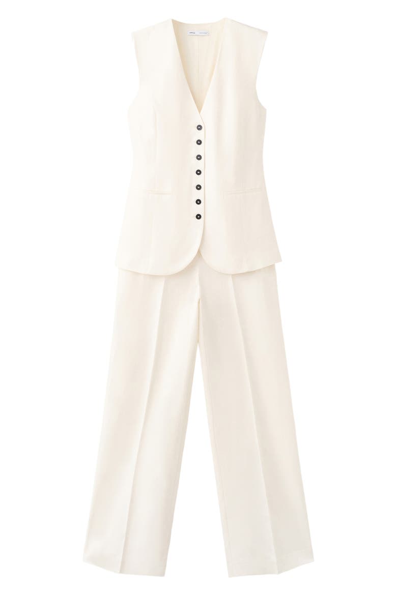 Sleeveless Jumpsuit, Main, color, OFF WHITE