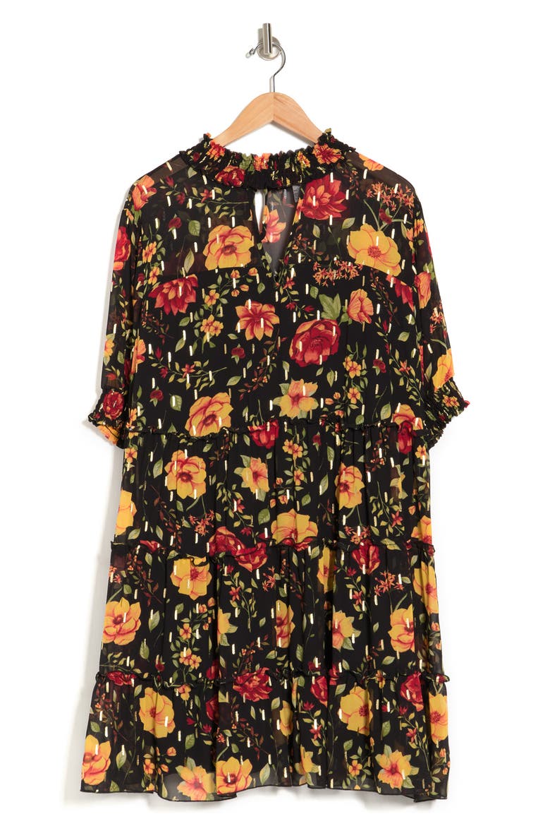 Marion Victorian Baby Doll Dress, Alternate, color, PAST MIDNIGHT
