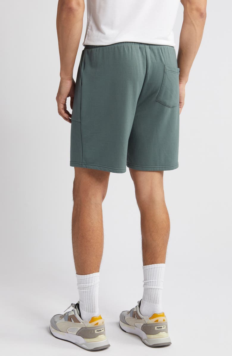 Threads 4 Thought Casper Fleece Drawstring Shorts, Alternate, color, Seagrass