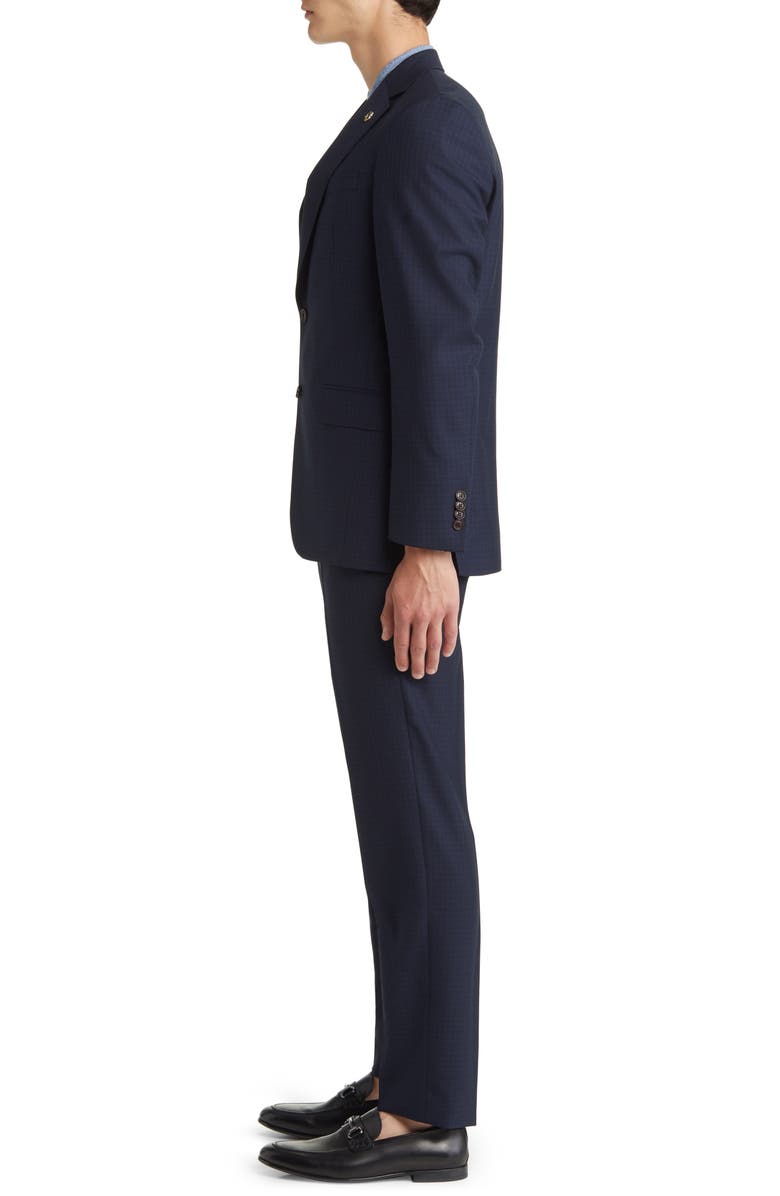 Ted Baker London Jay Slim Fit Deco Check Wool Suit, Alternate, color, 