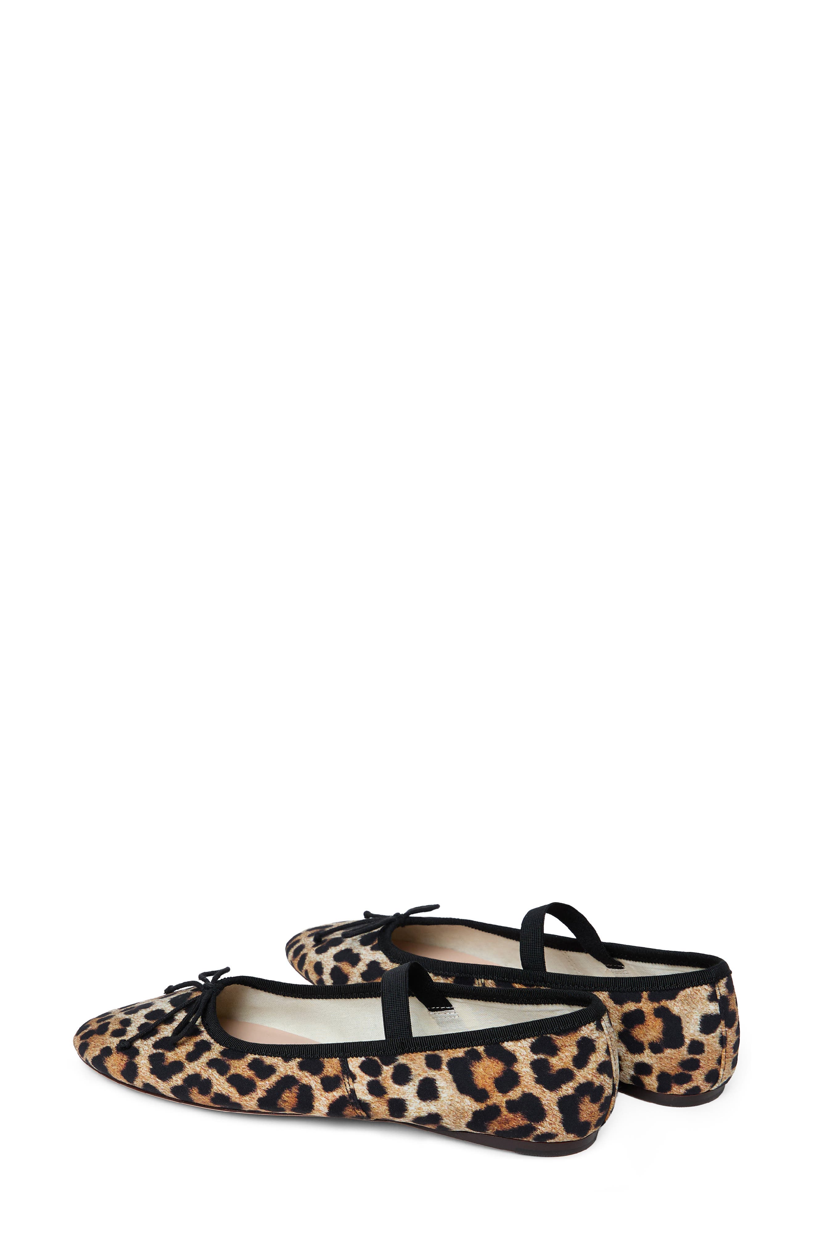 Loeffler Randall Leonie Soft Mary Jane Ballet Flat, Alternate, color, Leopard